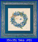 Lanarte 34736 Blue Floreal Wreath Marjolein Bastin-138518770-jpg