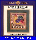 Mill Hill MHCB158 - Spring Rooster - Spring Series VIII-mill-hill-mhcb158-spring-rooster-spring-series-viii-jpg