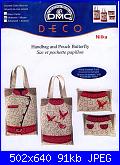 DMC Deco XB1110 - Handbag and pouch butterfly look - 2004-dmc-deco-xb1110-handbag-pouch-butterfly-look-2004-jpg