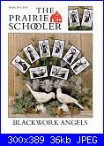 The Prairie Schooler 103 - Blackwork angels-prairie-schooler-103-blackwork-angels-jpg