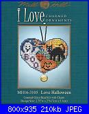 Mill Hill - MH16-3105 - I love charmed ornaments - love halloween-mh16-3105-love-halloween-jpg