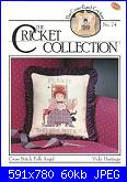 The Cricket Collection 74 - Cross Stitch Folk Angel - Vicki Hastings 1990-74-jpg