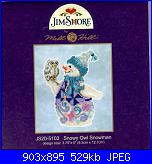 Mill Hill - MH JS20-5103 Snowy Owl Snowman-mh-js20-5103-snowy-owl-snowman-jpg