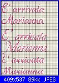 Per Paola -La scritta " è arrivata Marianna"-e-arrivata-marianna_80pt-jpg