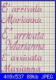 Per Paola -La scritta " è arrivata Marianna"-e-arrivata-marianna_80pt-jpg