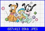 SCHEMI DISNEY-disegni-punto-croce-baby-pippo-e-pluto-jpg
