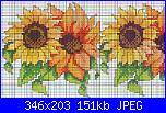 Fiori gialli  per tovaglia-schema-punto-croce-girasoli%5B1%5D-jpg
