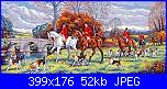 Cerco schema di quadro con cavalli:  Needlepoint Canvas di Margot Jour de chasse-173-3104-jpg