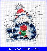 cerco Margaret Sherry - Christmas Cat-msh0002_christmas_cat-jpg
