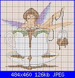 "Thimbelina The Needlework Fairy"/" Purl/Pearl The Knitting Fairy" di Lynne Nicoletti-fatina-t%C3%A8-jpg