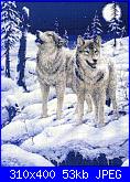 schema con i lupi KK 99537-Howling at the moon-howling-moon-jpg