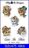 Cerco cats in hats di Pamela Kellogg-elegants-cats-jpg