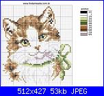 Schema gatto con fiocco verde-gato-jpg