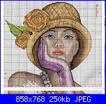 schemi cappellini punto croce-lady01-jpg