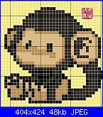 Idee usando il  plastic canvas-scimmietta_08-jpg