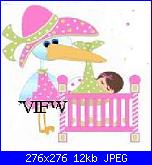 Cicogna rosa che porta una bimba-cicogna-rosa-4-jpg