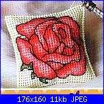 Ricami su plastic canvas-rosa-cuscinetto-jpg