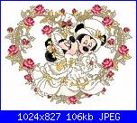 Topolino e Minnie sposi-schema-originale-jpg