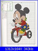 Schema personaggio Disney su triciclo-disney-jpg