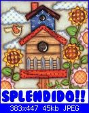puffi da ricamare su lenzuolino-birdhouse-splendido-jpg