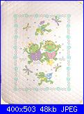 copertina "Rane" - Frog Family Baby Quilt di Joan Elliott-t21722-jpg