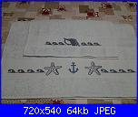 schema monocolore asciugamano celeste-conchiglie1-jpg