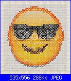 Cerco schema occhiali da sole-stock-photo-40121500-cross-stitch-emoji-smiley-sunglasses-jpg