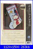 Cerco  Dimensions 70-08924 - Tall Hat Snowman Stocking-dim-70-08924-jpg