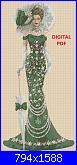 Dalle figurine di porcellana di Thomas Kinkade, la serie Elegant Lady No. 156-elegant-lady-no-156-e-green-verde-jpg