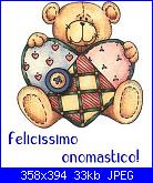 auguri a tutti i francesco e francesca-orsetto-con-cuore-patchwork-jpg