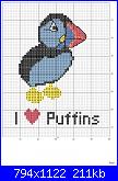 per le maghe del pc stitch: schema puffin (pulcinella di mare)-puffin-jpg