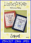 Schema Lizzie Kate "welcome baby "-lizzie-s70-welcomebaby-cover250-jpg