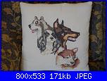 i  miei lavori: paperoga79-cuscino-cani1-jpg