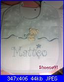 simona91: I miei lavoretti a punto croce!-bavaglino-matteo-jpg