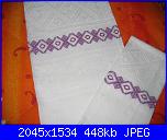 Alcuni dei miei ricami - luisangela85-asciugamani-viola-jpg