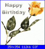 compleanno di   neropanzy, stefania _72 ,Calzyn e nutelleria-happy-birthday-flower-gif