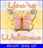 giuseppina74: ciao sono giuseppina-0_your_welcome_butterfly_glitter-gif