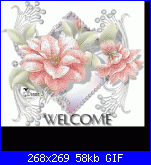 Francy84: Ciao....-002dianeg___glitter_floral__welcome-gif