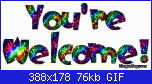 ketty_84: Ciaooo!!-youre_welcome_rainbow_glitter_text-gif