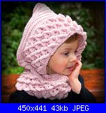 Punto Coccodrillo, tutorial, schema, idee, modelli-crococdile-stitch-crochet-cowlcappuccio-bimba-coccodrillo-jpg