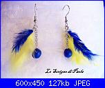 Creazioni in pasta di mais "porcellana fredda"-orecchini-piuma-artigianali-jpg