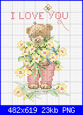 SCHEMI SCHEMI E...........ANCORA SCHEMI-lanarte-ours-avec-des-fleurs-34174-png
