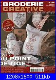 Mains et Merveilles Broderie Creative N. 34 - 2010 Point de Tige-broderie-creative-34-1-jpg