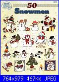 American School of Needlework 3675 - 50 Snowmen-1-jpg