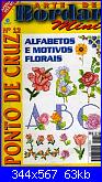 Arte de Bordar Mini n°12 - Alfabetos e Motivos Florais *-1-jpg