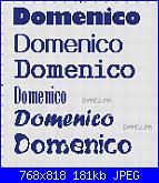 Gli schemi di Chanellina-nome-domenico-jpg