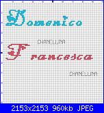 Gli schemi di Chanellina-nome-domenico-e-francesca-jpg