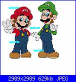 Gli schemi di Baby1264-super-mario-e-luigi_ricamato-jpg