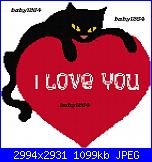 Gli schemi di Baby1264-gatto-nero-su-cuore_ricamato-jpg