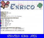 Gli schemi di Vale 22-nome-enrico-con-coccinella-schema-jpg